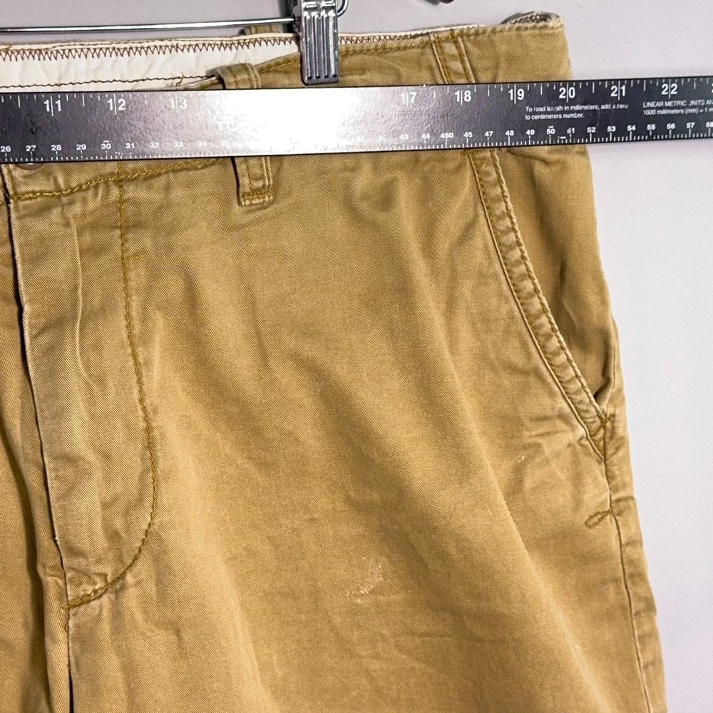Polo‎ Ralph Lauren Pants Mens Size 38 Distressed Chino Cotton Twill Tan Khaki